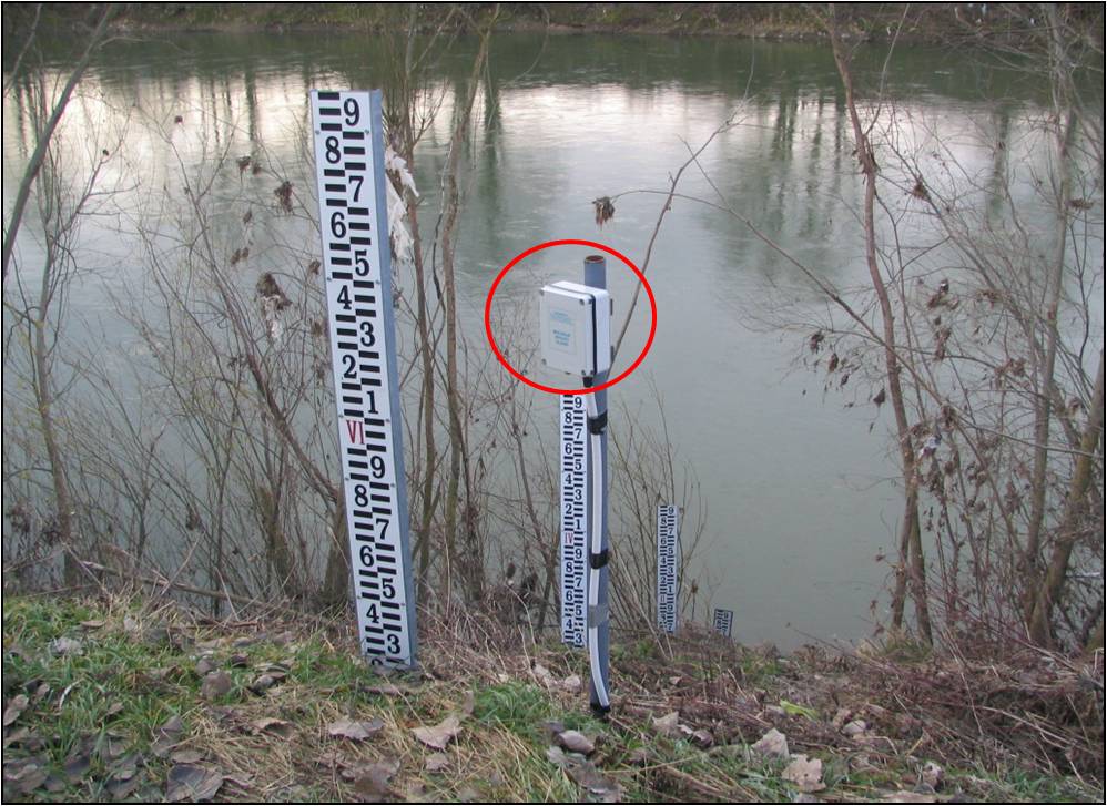 Meritve vodostajev (kontinuirno s tlačno sondo) Meritve vodostajev tlačna sonda